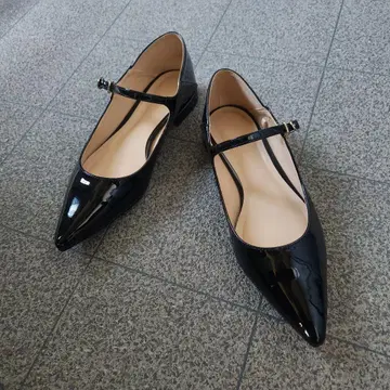 PLST 플라스테 포인티드 플랫슈즈 블랙 S 22.5cm 88