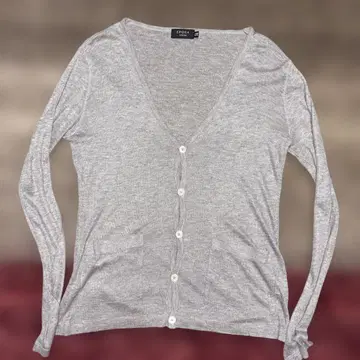 EPOCA UOMO 그레이 V넥 가디건