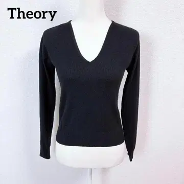 [ 새상품급 ] Theory 띠어리 V넥 니트 스웨터 블랙 2