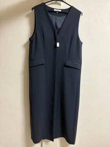 가마쿠라 셔츠 그레이쉬 네이비 베스트 원피스