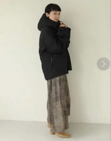 TODAYFUL 후디 다운 자켓 블랙