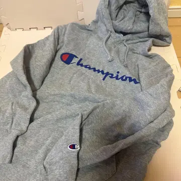 Champion 그레이 후드티 M 사이즈