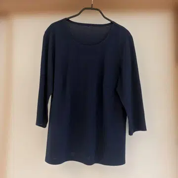 LAPINE ROUGE 블랙 7부 소매 티셔츠 면 100%