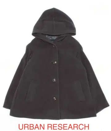 URBAN RESEARCH 숏 기장 A 라인 후드 코트