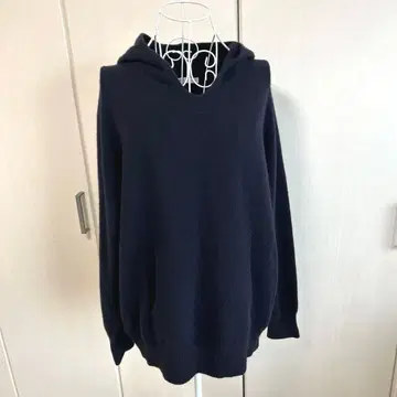 FRAMeWORK 압축 울 후드 풀오버 네이비 일본제