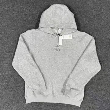 캘빈 클라인 그레이 후드 부착 후드티 M