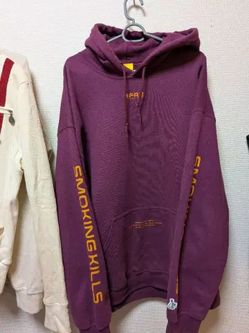 #FR2 퍼플 후드 부착 후드티 가브리엘