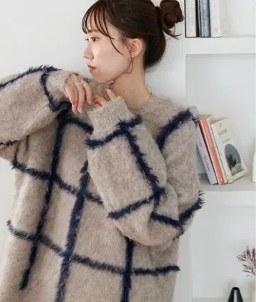 DISCOAT 체크 무늬 풀오버 WEB 한정 컬러