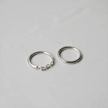 TEN. 제미니 반지 SV 체인 모티브 실버925 size01