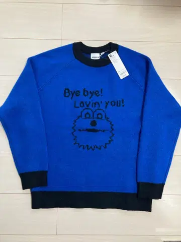 오버사이즈 니트 풀오버 퍼펫 순순 GU 콜라보