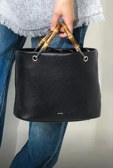 BEAURE x FREAK'S STORE/비유레 별주 대나무 핸들 백