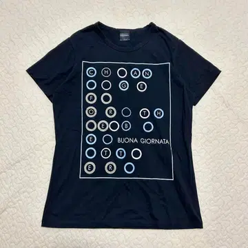 보나 조르나타 프린트 반팔 T셔츠 티셔츠 빅 사이즈 a1764