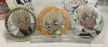 명탐정 코난 아무로 토오루 캔뱃지 3개 세트