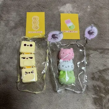 momo 스퀴즈 오뎅 시리즈 냥카마보코 고양이 3색 경단