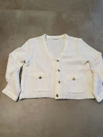 ANAYI 코튼 테이프 숏 가디건