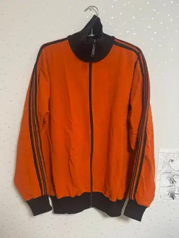 오렌지 저리 트랙 자켓 고마츠 나나 Helanca 구제 의류
