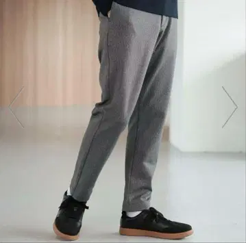 스마라쿠 이지 팬츠+WARM 그레이/헤링본 M 사이즈