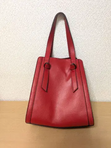 [ 가격 인하 협상 받습니다 ] 가죽풍 백 레드