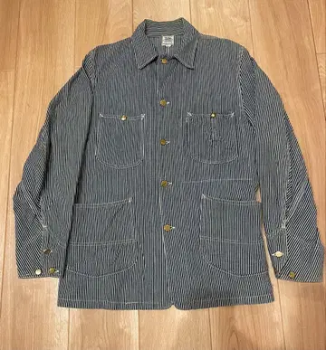 40's Lee 98-j 커버올 하우스 택 롱 L 히코리 36