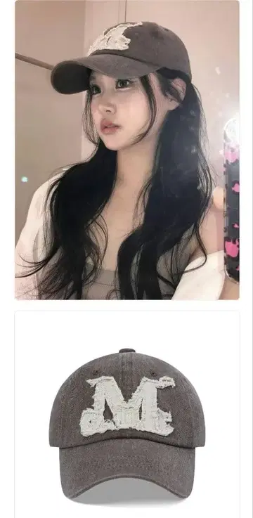 MUCENT 그레이 야구 모자