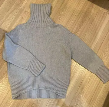 GALLERY VIE 터틀넥 파인 울 니트 블루 계열