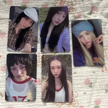 NewJeans How Sweet 뉴진스 공개방송 사전투표 포토카드 5장