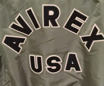 AVIREX MA-1 플라이트 자켓 USA 올리브 그린 사이즈 M