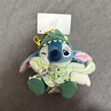 디즈니 스토어 스티치 봉제 인형 키링 키체인 파자마