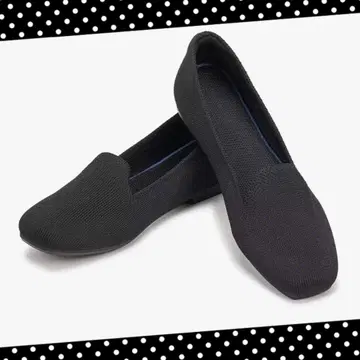 여성용 플랫슈즈 블랙 미사용 새상품 출퇴근 통학 26cm 퀸