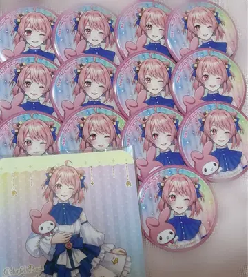 컬러풀 피치 산리오 등신 캔뱃지