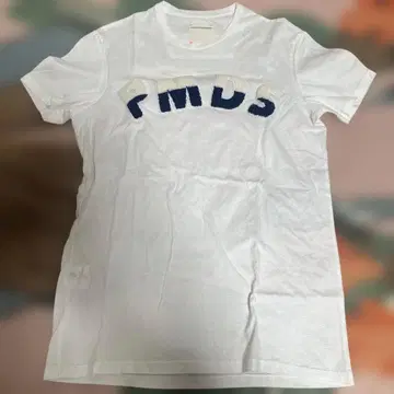 PMDS 자수 화이트 T셔츠