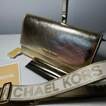 [ 미사용 ] MICHAEL KORS 마이클코어스 숄더 지갑 골드