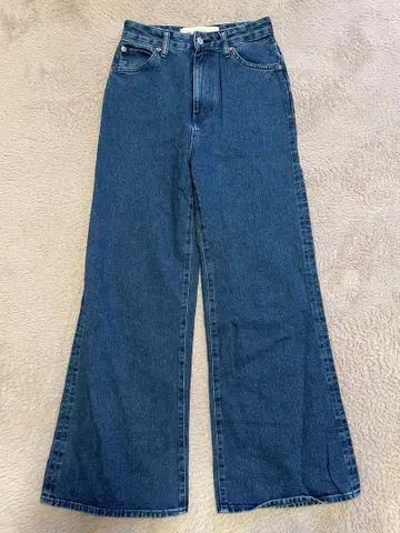 THESHINZONE 와이드 데님 팬츠 사이즈 32 다크 블루