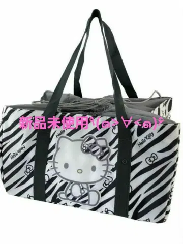 산리오 키티 제브라 패턴 보냉 백