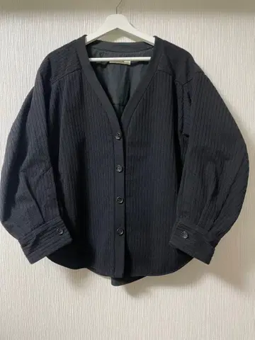 RUMCHE 니트 본딩 자켓 블랙