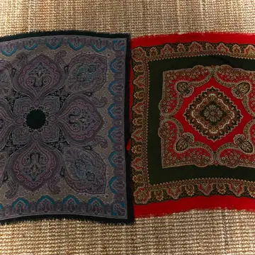 [ 묶음 판매 ] 페이즐리 무늬 빈티지 스카프