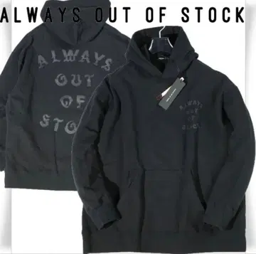 ALWAYS OUT OF STOCK 후드티 블랙 XL 오버 사이즈