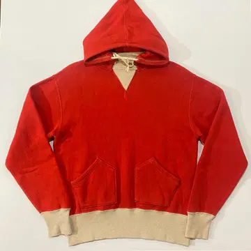 쿠시맨 후가공 후드티 세퍼레이트 포켓 긴 리브 40s 빈티지 스타일 L