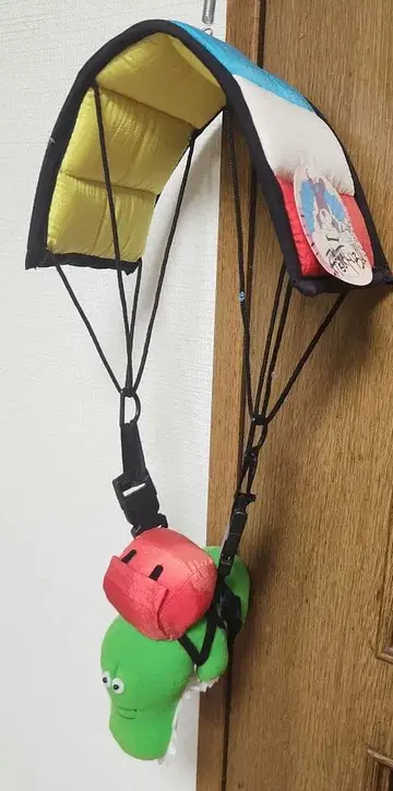 피넛 클럽 1994 레트로 악어 파라슈트 봉제 인형 택 포함