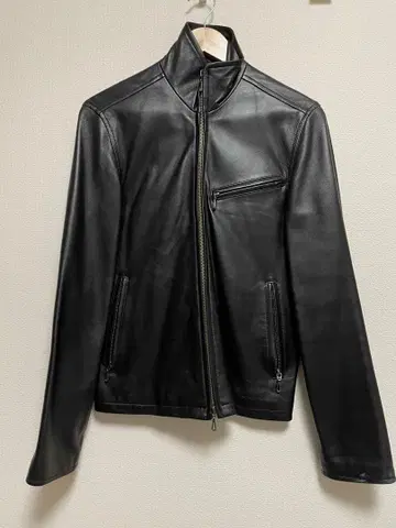 SCHAFFEN 블랙 가죽 자켓