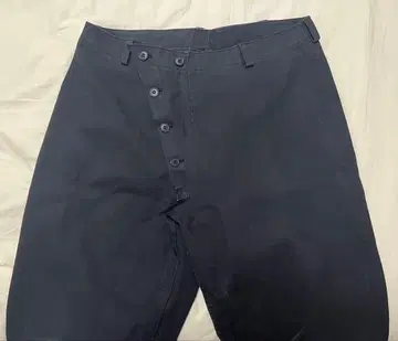 이탈리아군 모터 사이클 팬츠 블랙 염색