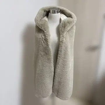 GALENA 후드 부착 퍼 베스트