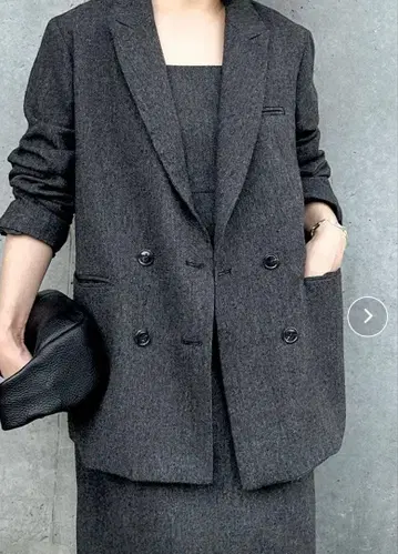 트위드 더블 자켓