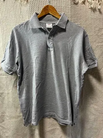 VAN-JAC 그레이 피케 셔츠 LL