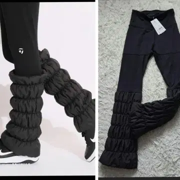 미사용 새상품 테일러메이드 골프 충전솜 레그 워머 부착 레깅스 M