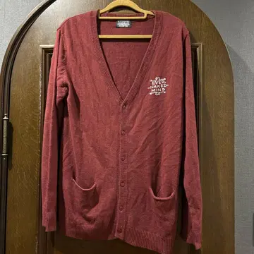 남성용 가디건 스컬 디자인