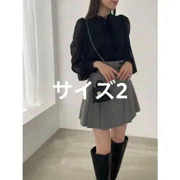 SNIDEL 사이드 플리츠 스커트 쇼츠