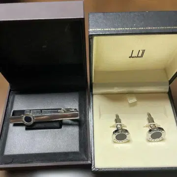 던힐 커프링크스와 넥타이핀 세트