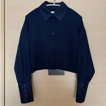 HARE 하레 이소자이 넥타이 숏 셔츠 네이비