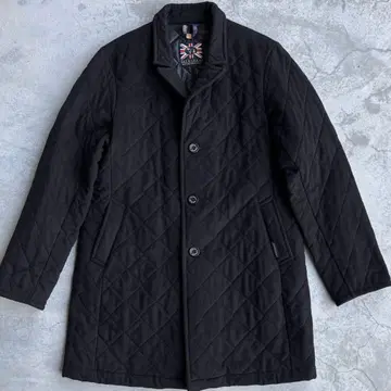 새상품급 LAVENHAM 체스터 코트 퀼팅 울 블랙 42